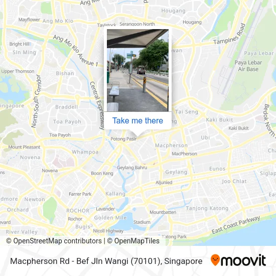Macpherson Rd - Bef Jln Wangi (70101)地图