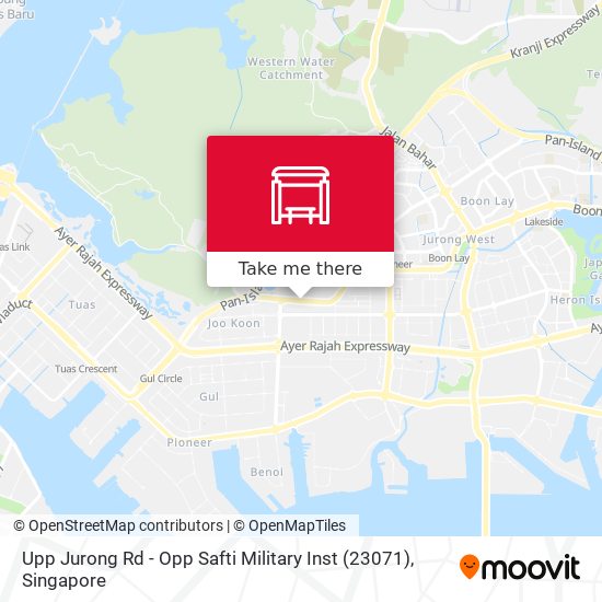 Upp Jurong Rd - Opp Safti Military Inst (23071) map