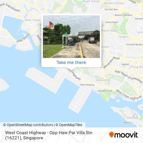 West Coast Highway - Opp Haw Par Villa Stn (16221) map