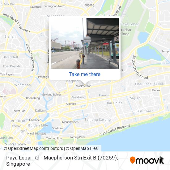 Paya Lebar Rd - Macpherson Stn Exit B (70259)地图