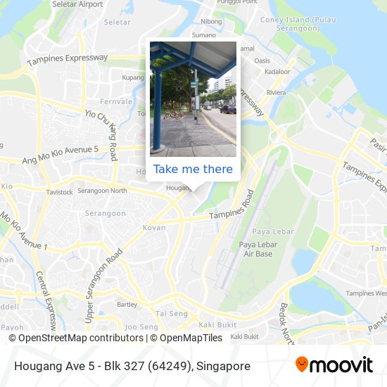Hougang Ave 5 - Blk 327 (64249) map