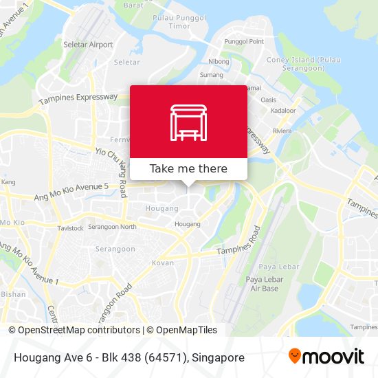 Hougang Ave 6 - Blk 438 (64571) map