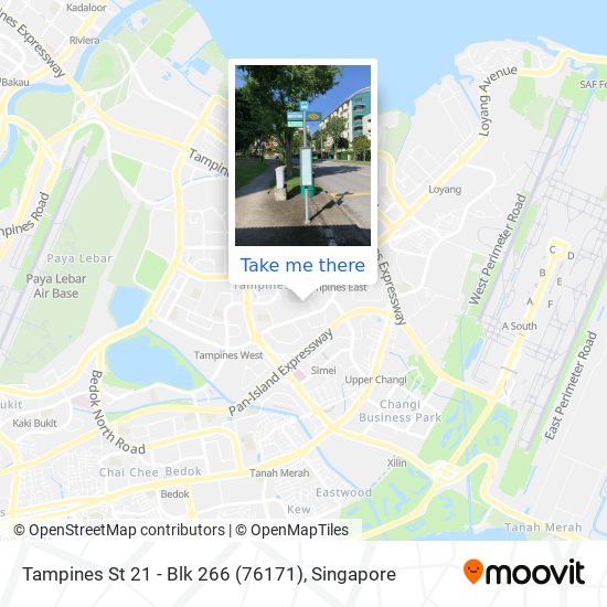 Tampines St 21 - Blk 266 (76171) map