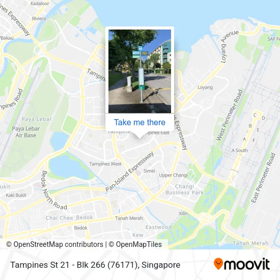 Tampines St 21 - Blk 266 (76171)地图