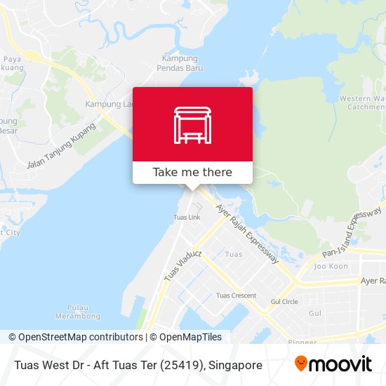 Tuas West Dr - Aft Tuas Ter (25419) map