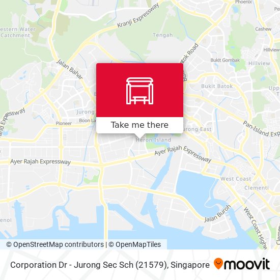 Corporation Dr - Jurong Sec Sch (21579) map