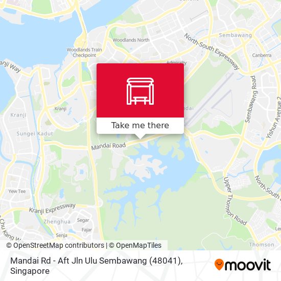 Mandai Rd - Aft Jln Ulu Sembawang (48041) map