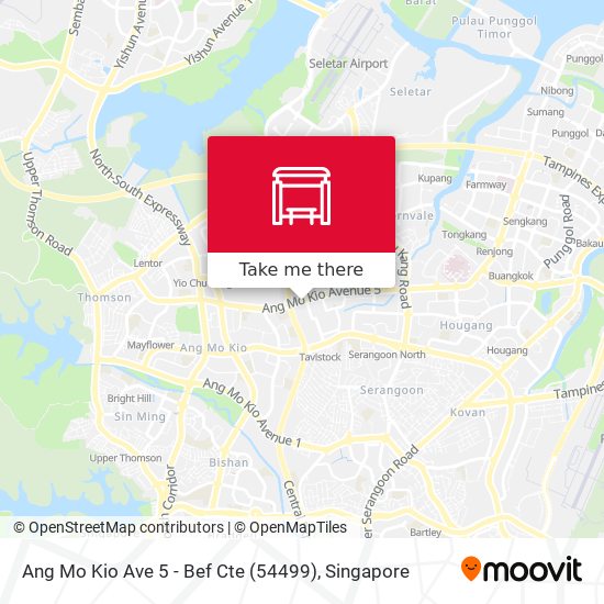 Ang Mo Kio Ave 5 - Bef Cte (54499) map