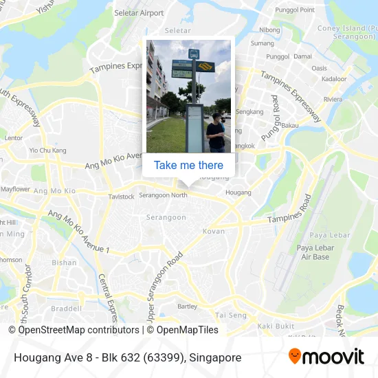 Hougang Ave 8 - Blk 632 (63399)地图