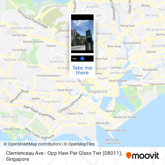 Clemenceau Ave - Opp Haw Par Glass Twr (08011)地图