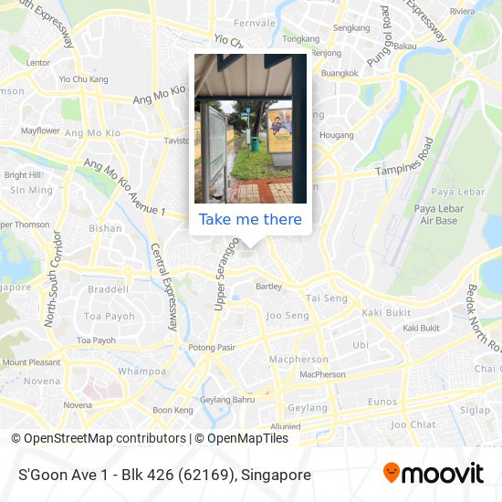 S'Goon Ave 1 - Blk 426 (62169) map