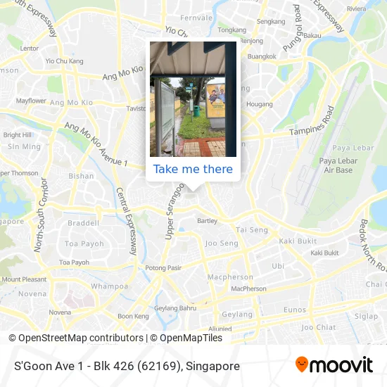 S'Goon Ave 1 - Blk 426 (62169) map