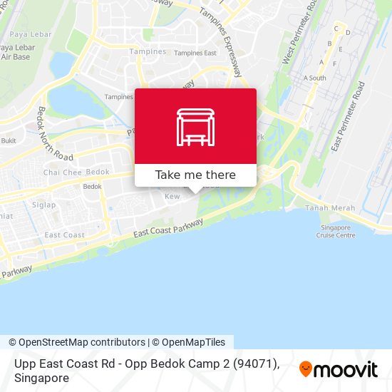 Upp East Coast Rd - Opp Bedok Camp 2 (94071) map