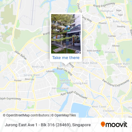 Jurong East Ave 1 - Blk 316 (28469) map