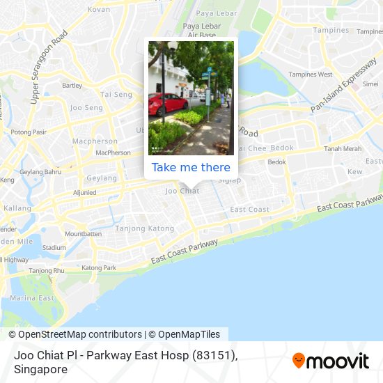 Joo Chiat Pl - Parkway East Hosp (83151)地图