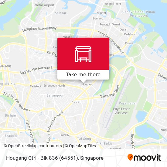Hougang Ctrl - Blk 836 (64551)地图