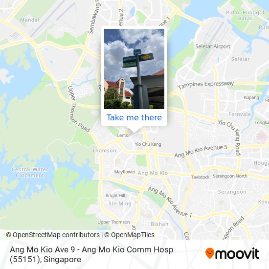 Ang Mo Kio Ave 9 - Ang Mo Kio Comm Hosp (55151) map
