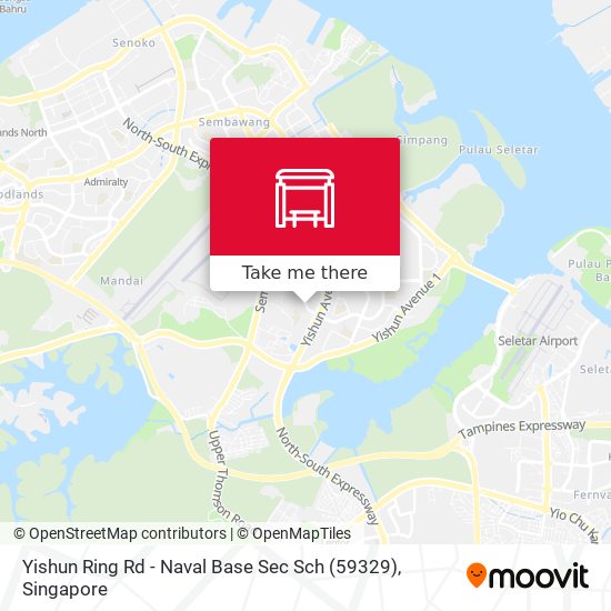 Yishun Ring Rd - Naval Base Sec Sch (59329) map