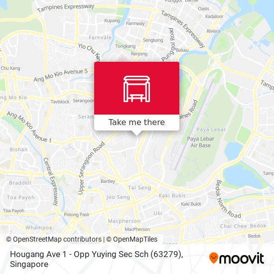 Hougang Ave 1 - Opp Yuying Sec Sch (63279) map