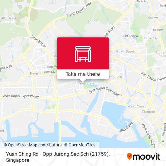 Yuan Ching Rd - Opp Jurong Sec Sch (21759) map