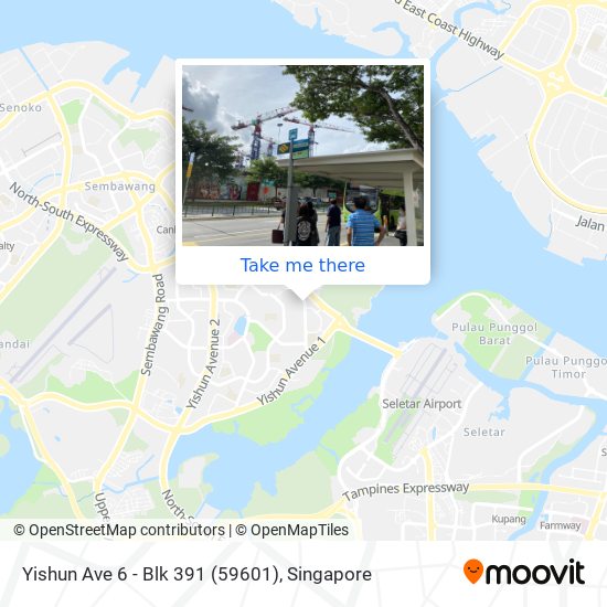 Yishun Ave 6 - Blk 391 (59601)地图