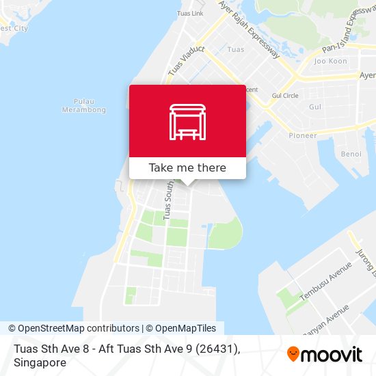 Tuas Sth Ave 8 - Aft Tuas Sth Ave 9 (26431) map