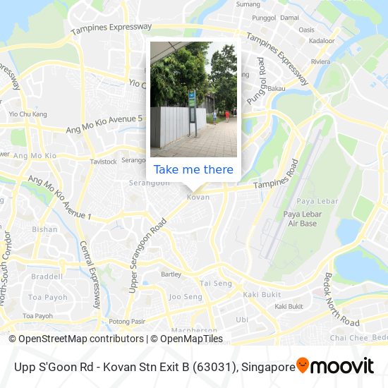 Upp S'Goon Rd - Kovan Stn Exit B (63031)地图