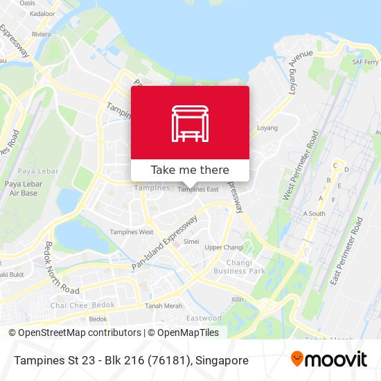 Tampines St 23 - Blk 216 (76181)地图