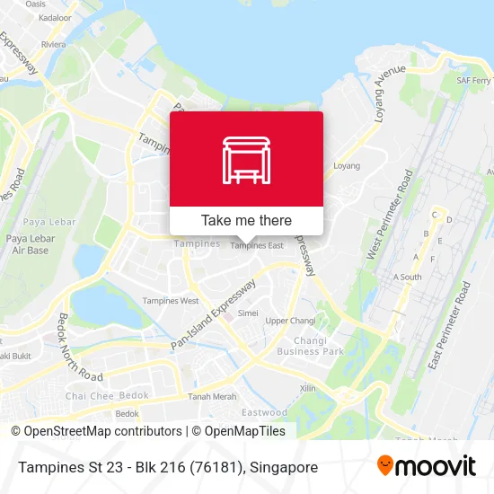 Tampines St 23 - Blk 216 (76181)地图