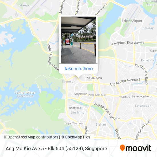 Ang Mo Kio Ave 5 - Blk 604 (55129)地图