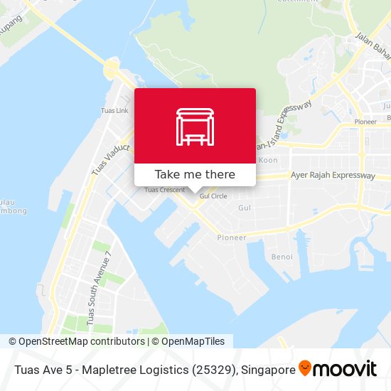 Tuas Ave 5 - Mapletree Logistics (25329) map