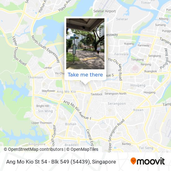 Ang Mo Kio St 54 - Blk 549 (54439) map