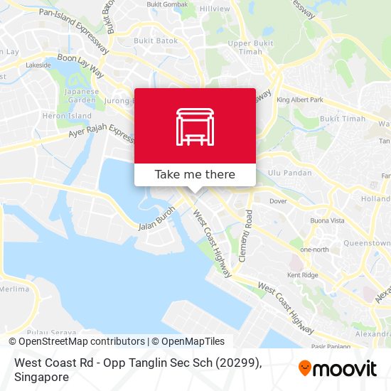 West Coast Rd - Opp Tanglin Sec Sch (20299) map