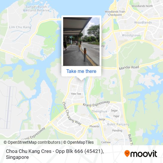 Choa Chu Kang Cres - Opp Blk 666 (45421) map