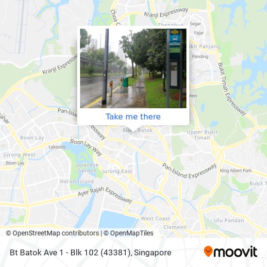 Bt Batok Ave 1 - Blk 102 (43381) map