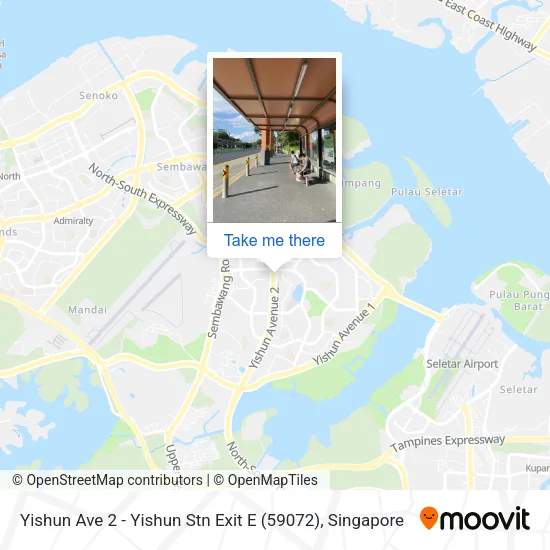 Yishun Ave 2 - Yishun Stn Exit E (59072)地图