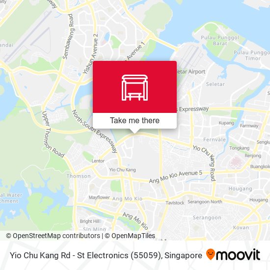 Yio Chu Kang Rd - St Electronics (55059)地图