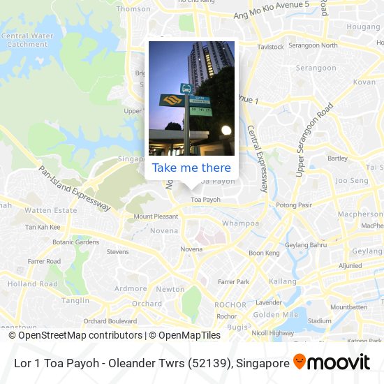 Lor 1 Toa Payoh - Oleander Twrs (52139) map