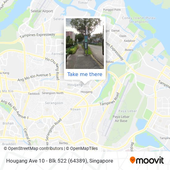 Hougang Ave 10 - Blk 522 (64389) map