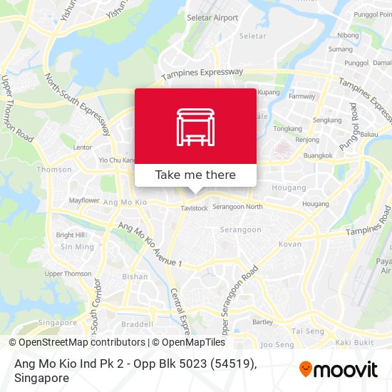 Ang Mo Kio Ind Pk 2 - Opp Blk 5023 (54519) map