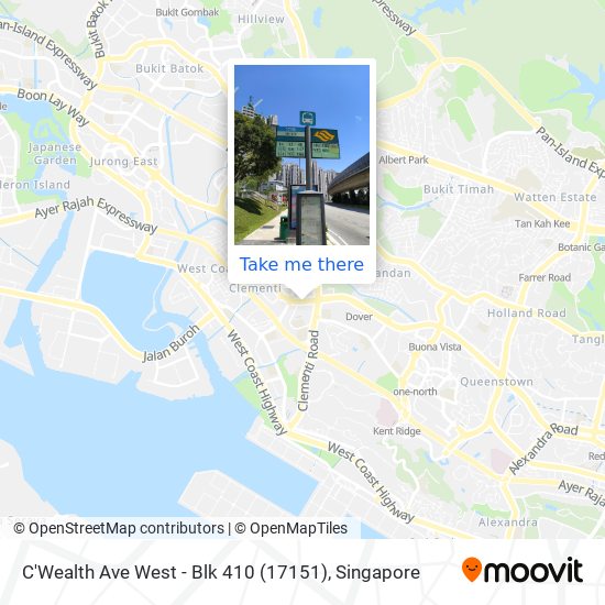 C'Wealth Ave West - Blk 410 (17151) map