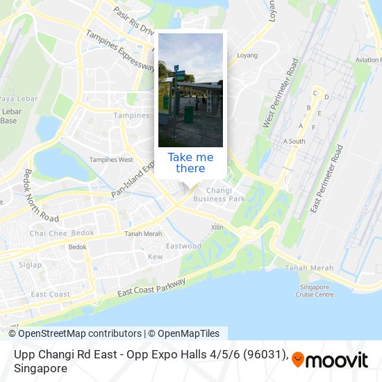Upp Changi Rd East - Opp Expo Halls 4 / 5/6 (96031) map