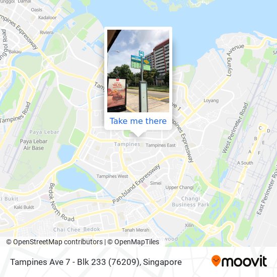 Tampines Ave 7 - Blk 233 (76209) map
