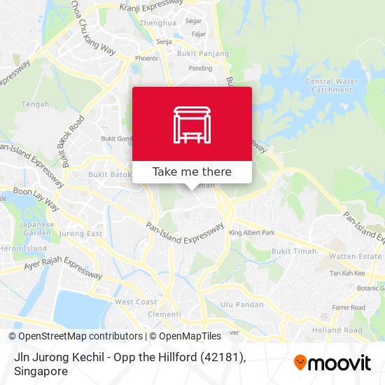 Jln Jurong Kechil - Opp the Hillford (42181) map