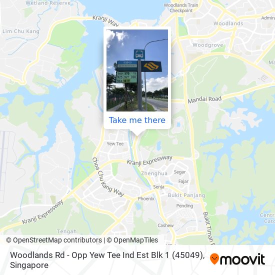 Woodlands Rd - Opp Yew Tee Ind Est Blk 1 (45049)地图