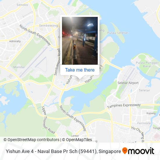 Yishun Ave 4 - Naval Base Pr Sch (59441) map