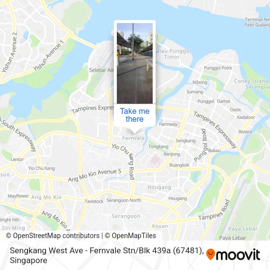Sengkang West Ave - Fernvale Stn / Blk 439a (67481)地图