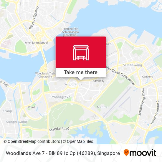 Woodlands Ave 7 - Blk 891c Cp (46289)地图