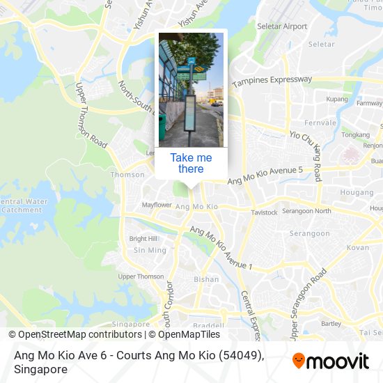 Ang Mo Kio Ave 6 - Courts Ang Mo Kio (54049) map