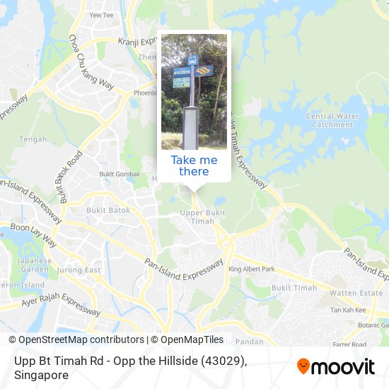 Upp Bt Timah Rd - Opp the Hillside (43029) map